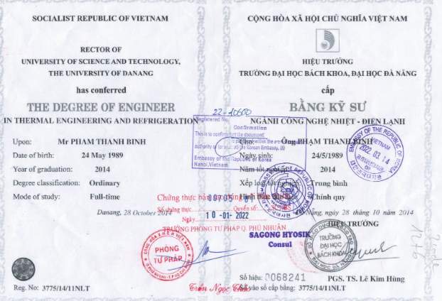 Dấu Tím Của Đại sứ quán Hàn